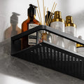 Black Shower Shelf Space-Saving Design-Bedding & Bath > Bathroom Accessories-casanuva-casanuva