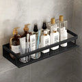 Black Shower Shelf Space-Saving Design-Bedding & Bath > Bathroom Accessories-casanuva-Small-casanuva