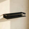 Black Shower Shelf Space-Saving Design-Bedding & Bath > Bathroom Accessories-casanuva-casanuva