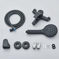 Black Wall Faucet with Hand Shower and Mixer-Bedding & Bath > Bathroom Accessories-casanuva-casanuva