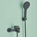 Black Wall Faucet with Hand Shower and Mixer-Bedding & Bath > Bathroom Accessories-casanuva-Black - Complete set A-casanuva