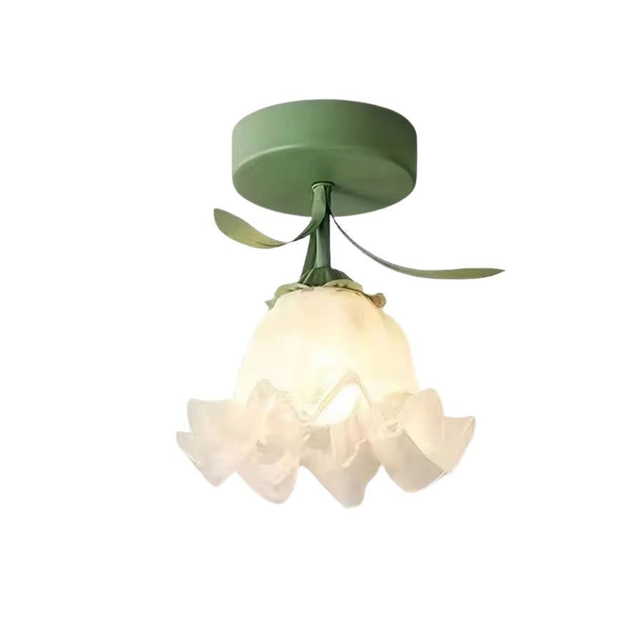 Blooming Lily Flower Ceiling Light-Lighting > Chandeliers & Pendant Lights-casanuva-Green-casanuva