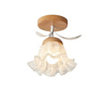 Blooming Lily Flower Ceiling Light-Lighting > Chandeliers & Pendant Lights-casanuva-Wood-casanuva