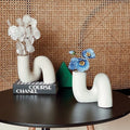 Bohemian Ceramic Vase Abstract Design-Home Decor > Vases-casanuva-casanuva