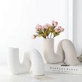 Bohemian Ceramic Vase Abstract Design-Home Decor > Vases-casanuva-casanuva