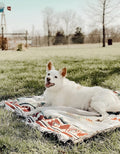 Bohemian Reversible Picnic Blanket Washable Jacquard Cotton Blend-Bedding & Bath > Blankets-casanuva-casanuva