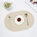 Boho Placemat Set Handmade Woven Table Mats Sustainable Dining Decor-Kitchen & Dining > Placemats-casanuva-Crème-4 stuks 35x50cm-casanuva
