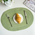Boho Placemat Set Handmade Woven Table Mats Sustainable Dining Decor-Kitchen & Dining > Placemats-casanuva-Green-4 stuks 35x50cm-casanuva