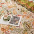 Boho Reversible Blanket Autumn Leaf Design-Bedding & Bath > Blankets-casanuva-casanuva