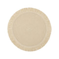 Boho Round Woven Placemats Linen Braided Heat Resistant Table Mats-Kitchen & Dining > Placemats-casanuva-Beige-4 stuks-casanuva