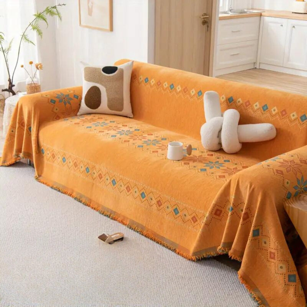 Boho Sofa Cover Washable Stretch Fabric-Covers & Textiles > Sofa Covers-casanuva-casanuva