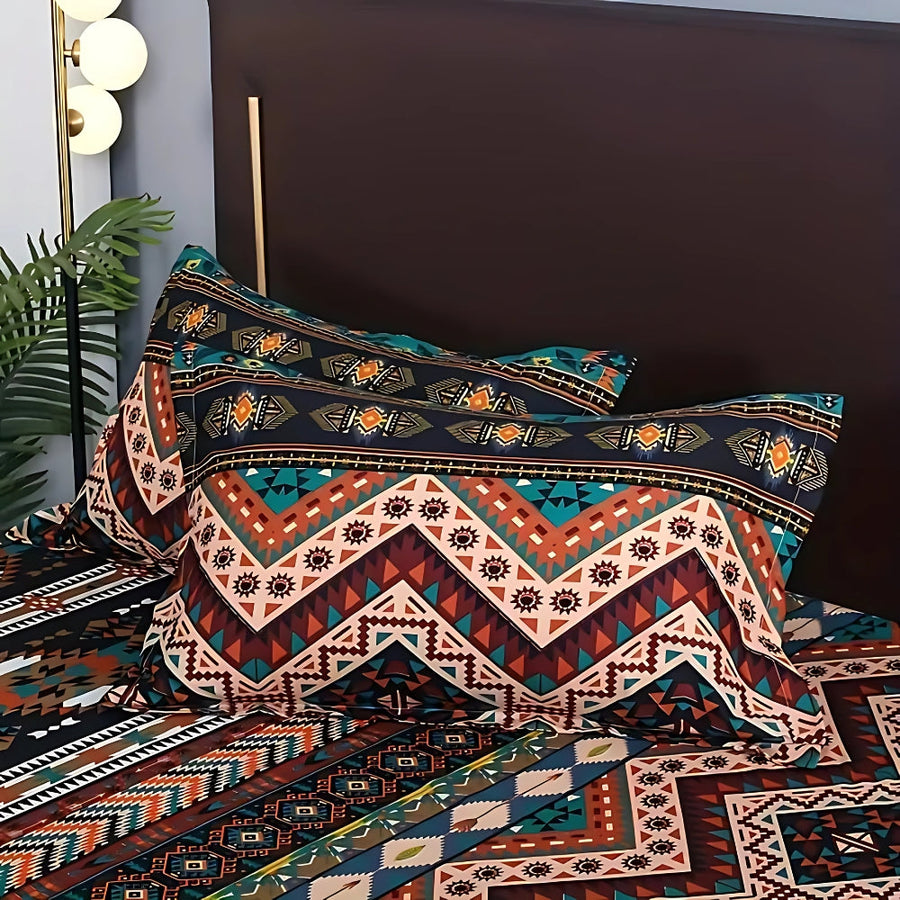 Boho Tribal Print Duvet Cover Set-Bedding & Bath > Bedding Sets-casanuva-casanuva