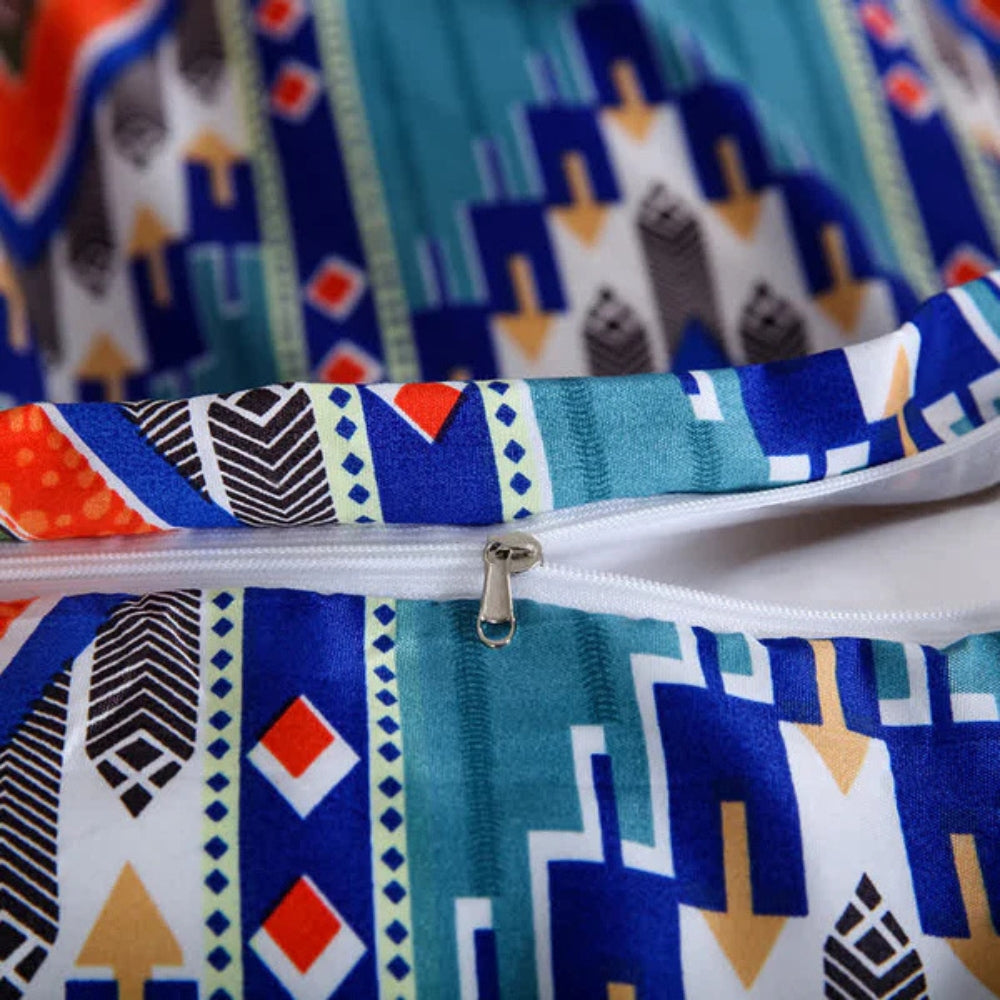 Boho Tribal Print Duvet Cover Set-Bedding & Bath > Bedding Sets-casanuva-casanuva