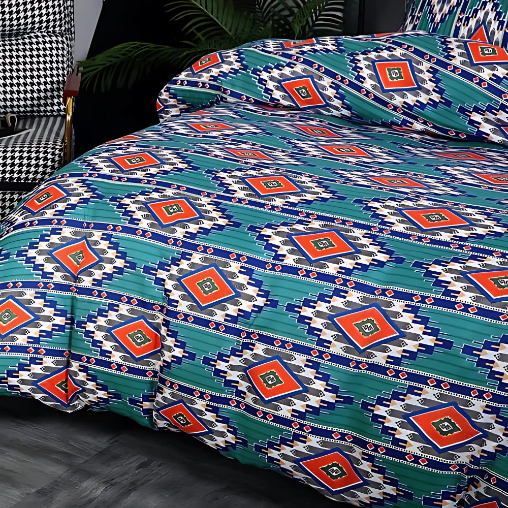 Boho Tribal Print Duvet Cover Set-Bedding & Bath > Bedding Sets-casanuva-casanuva