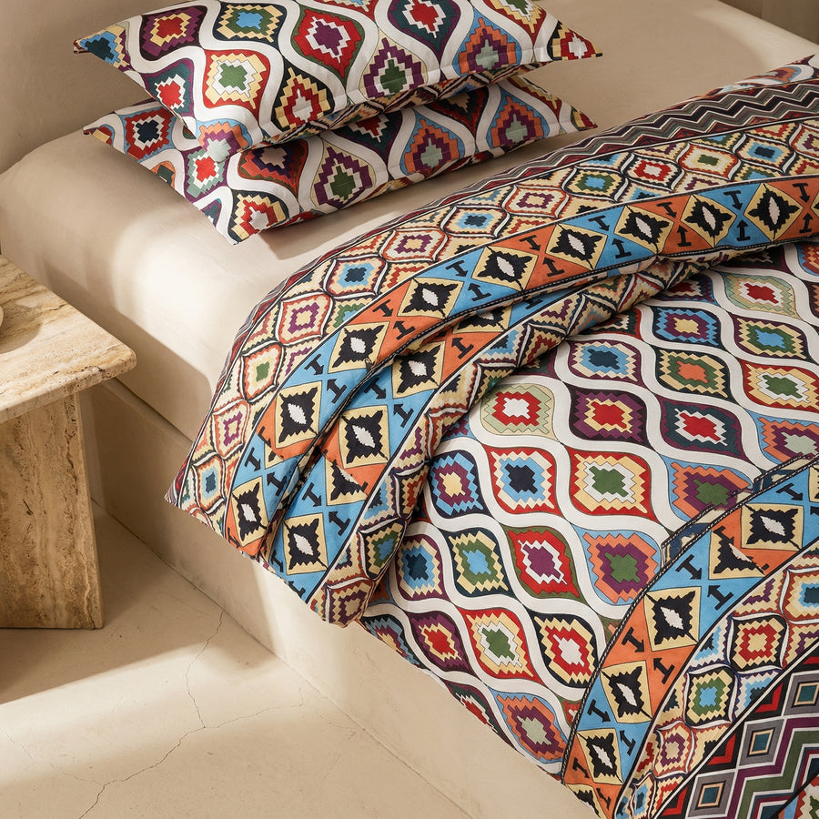 Boho Tribal Print Duvet Cover Set-Bedding & Bath > Bedding Sets-casanuva-casanuva