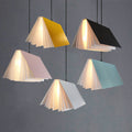 Book Shade Pendant Light 1-Light Metal PVC Design-Lighting > Pendant Lights-casanuva-Blue-100V-120V-casanuva