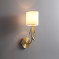 Brass Deer Head Wall Light Fixture-Lighting > Wall Lights-casanuva-13cmxH39cm-Brass-casanuva