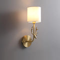 Brass Deer Head Wall Light Fixture-Lighting > Wall Lights-casanuva-casanuva