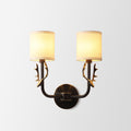 Brass Deer Head Wall Light Fixture-Lighting > Wall Lights-casanuva-28cmx39cm-Blackened-casanuva