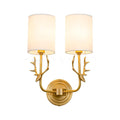 Brass Deer Head Wall Light Fixture-Lighting > Wall Lights-casanuva-casanuva