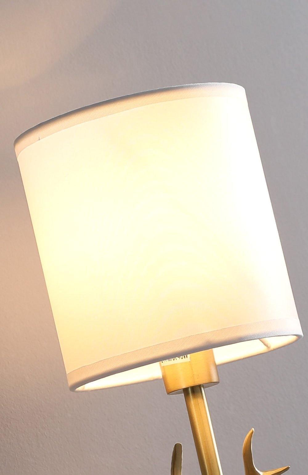 Brass Deer Head Wall Light Fixture-Lighting > Wall Lights-casanuva-casanuva