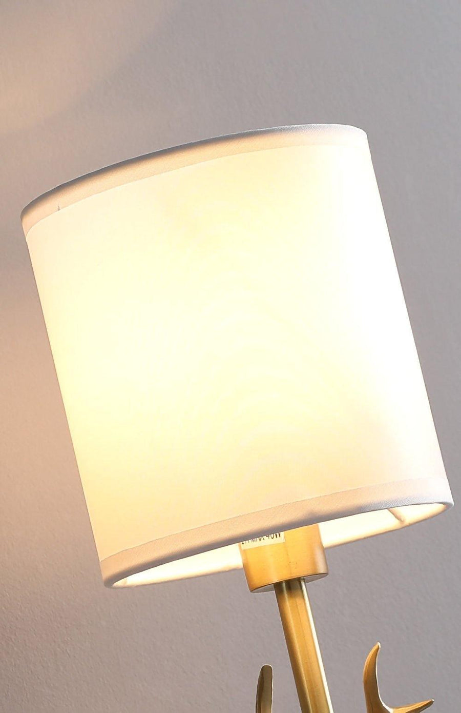 Brass Deer Head Wall Light Fixture-Lighting > Wall Lights-casanuva-casanuva