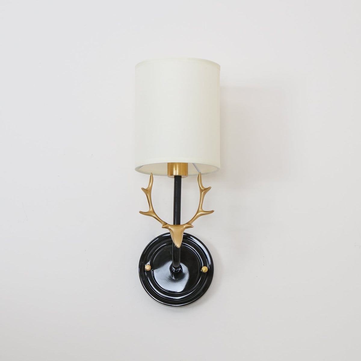 Brass Deer Head Wall Light Fixture-Lighting > Wall Lights-casanuva-casanuva