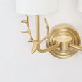 Brass Deer Head Wall Light Fixture-Lighting > Wall Lights-casanuva-casanuva