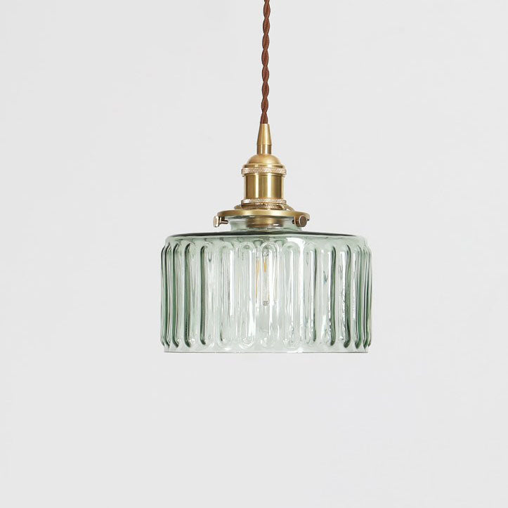 Brass Textured Glass Round Pendant Light-Lighting > Pendant Lights-casanuva-casanuva