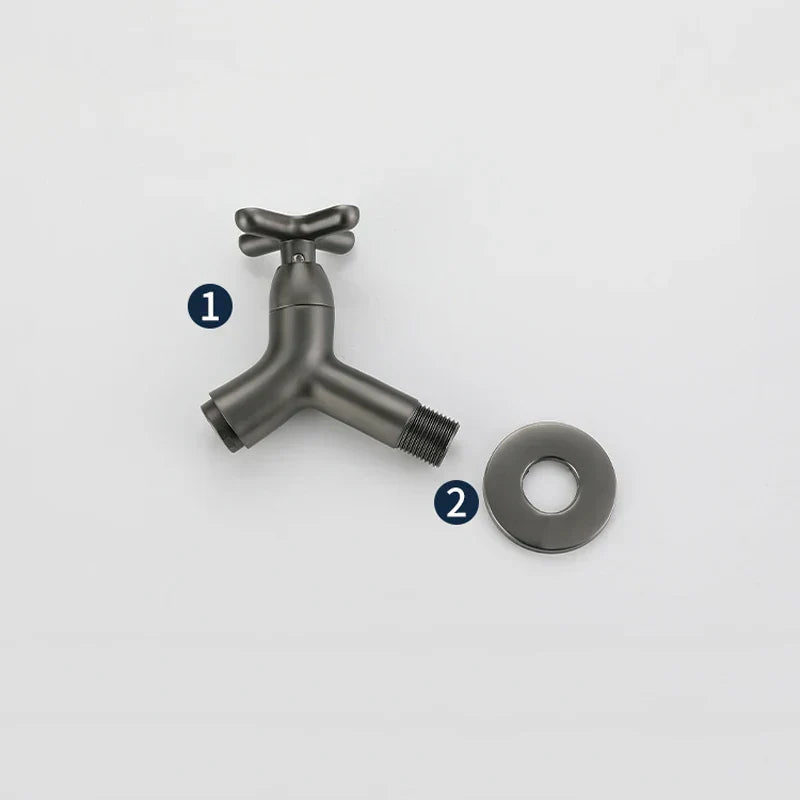 Brass Wall Fixture Cold Water Faucet for Bathroom Kitchen-Bedding & Bath > Bathroom Accessories-casanuva-casanuva