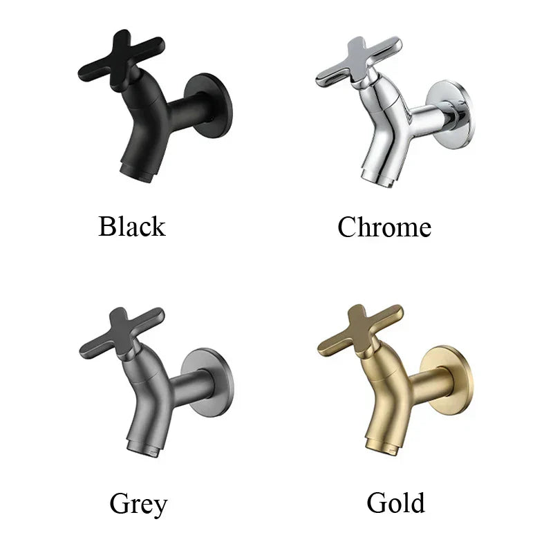 Brass Wall Fixture Cold Water Faucet for Bathroom Kitchen-Bedding & Bath > Bathroom Accessories-casanuva-casanuva