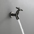 Brass Wall Fixture Cold Water Faucet for Bathroom Kitchen-Bedding & Bath > Bathroom Accessories-casanuva-Black-casanuva