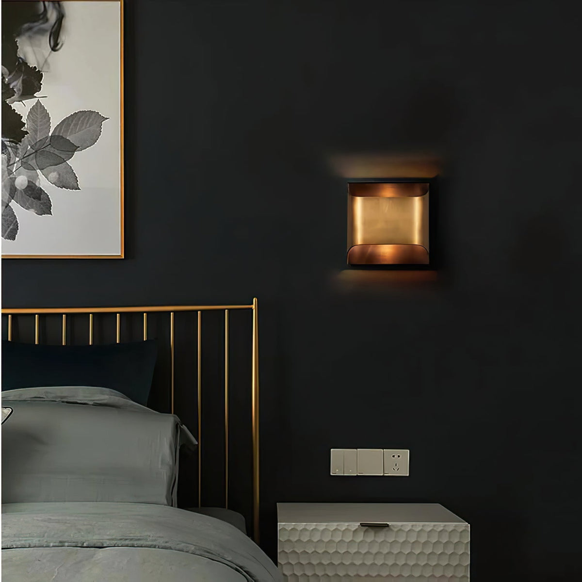 Brass Wall Lamp with Adjustable Arm-Lighting > Wall Lights-casanuva-casanuva