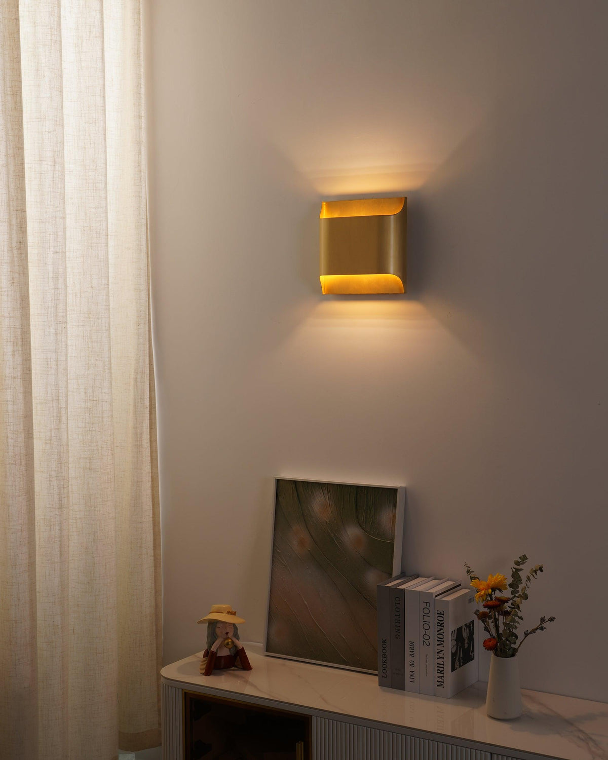 Brass Wall Lamp with Adjustable Arm-Lighting > Wall Lights-casanuva-casanuva