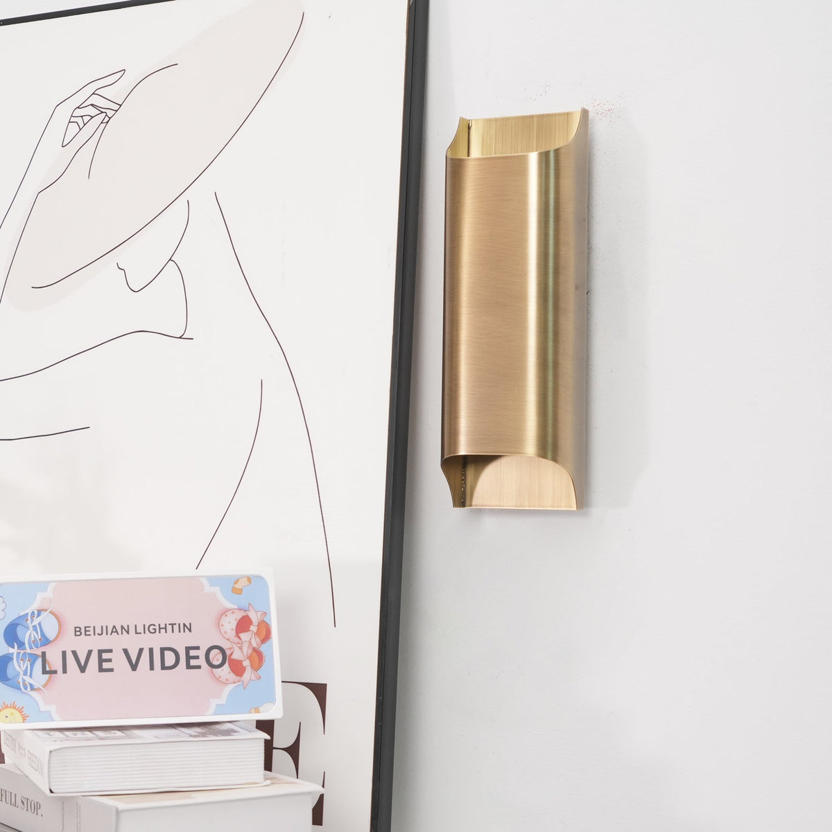 Brass Wall Lamp with Adjustable Arm-Lighting > Wall Lights-casanuva-casanuva