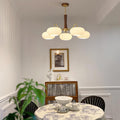 Brass and Wood Persimmon Chandelier-Lighting > Chandeliers & Pendant Lights-casanuva-casanuva
