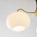 Brass and Wood Persimmon Chandelier-Lighting > Chandeliers & Pendant Lights-casanuva-casanuva