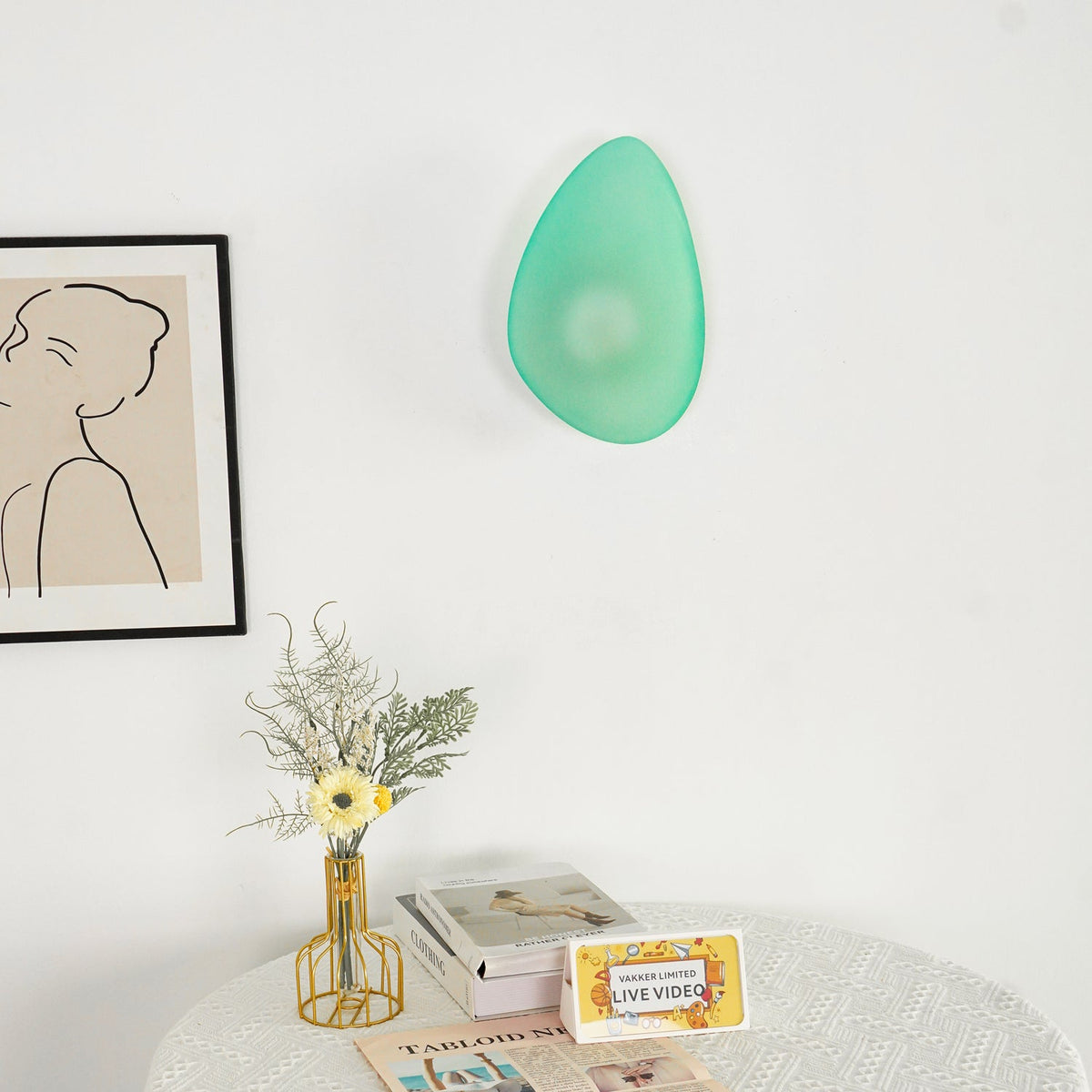 Bubble Glass Wall Light Fixture-Lighting > Wall Lights-casanuva-casanuva