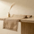 Burlap Boho Table Runner-Covers & Textiles > Table Runners-casanuva-casanuva