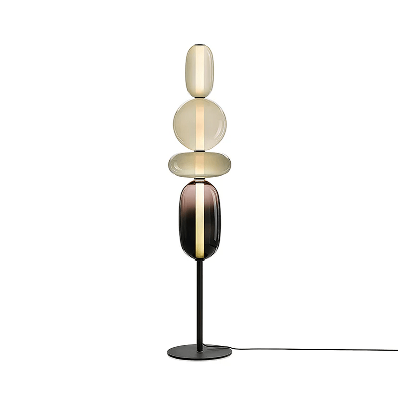 Candied Glass Floor Lamp-Lighting > Floor Lamps-casanuva-28cmx130cm-White & Warm Light-US Plug-casanuva