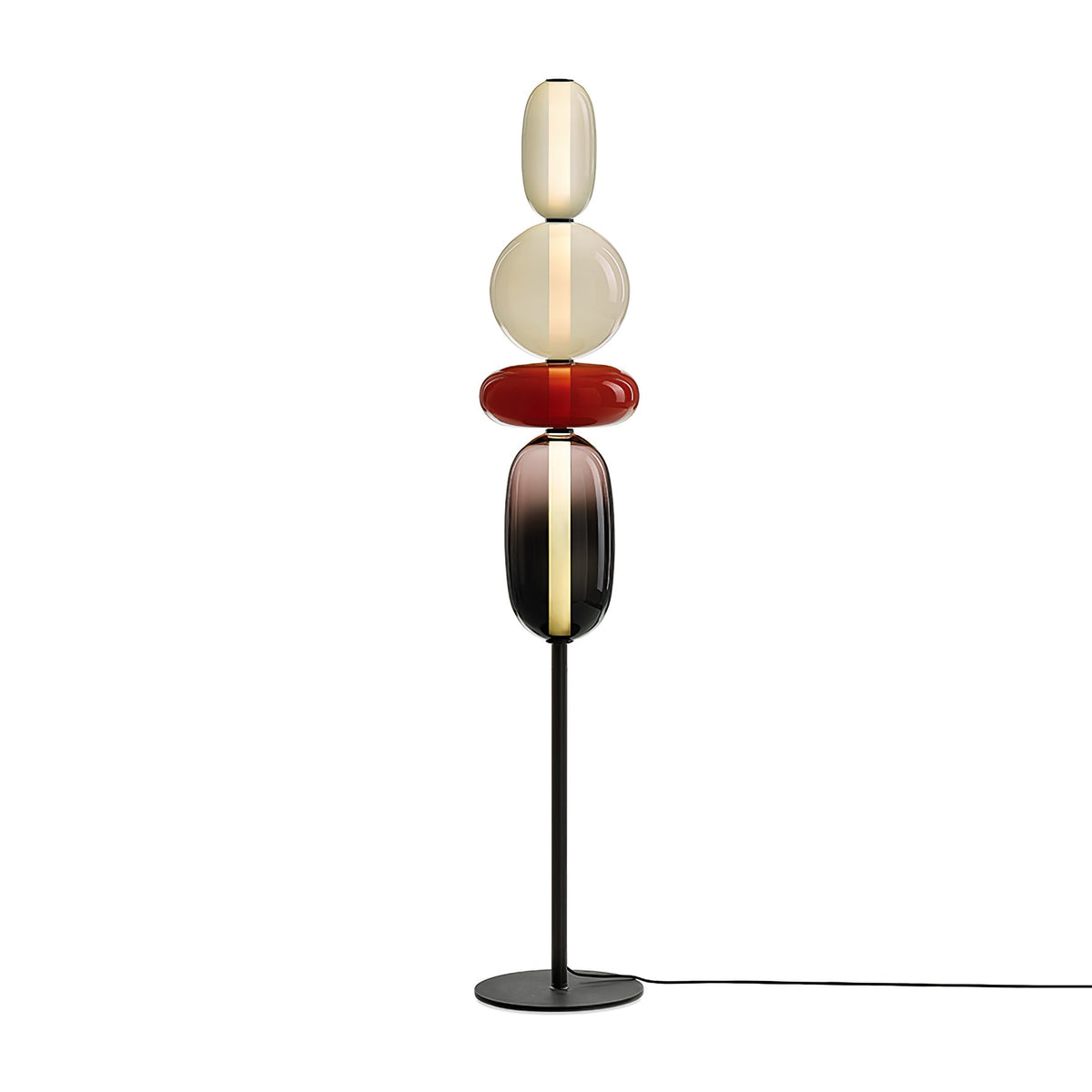 Candied Glass Floor Lamp-Lighting > Floor Lamps-casanuva-28cmx160cm-Red & Warm Light-US Plug-casanuva