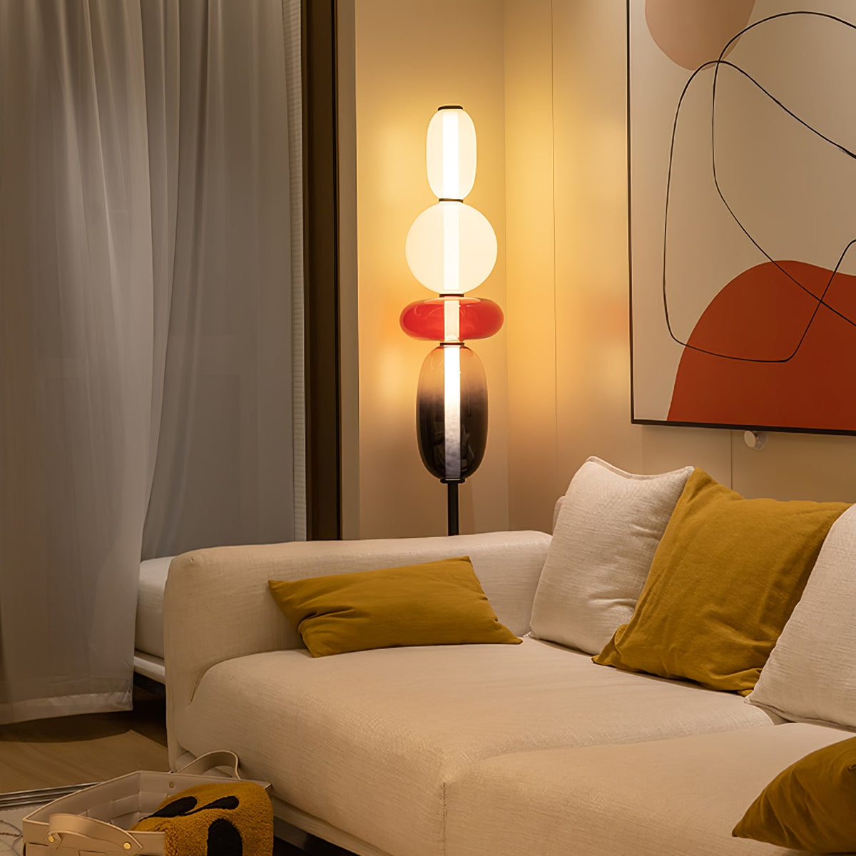 Candied Glass Floor Lamp-Lighting > Floor Lamps-casanuva-casanuva