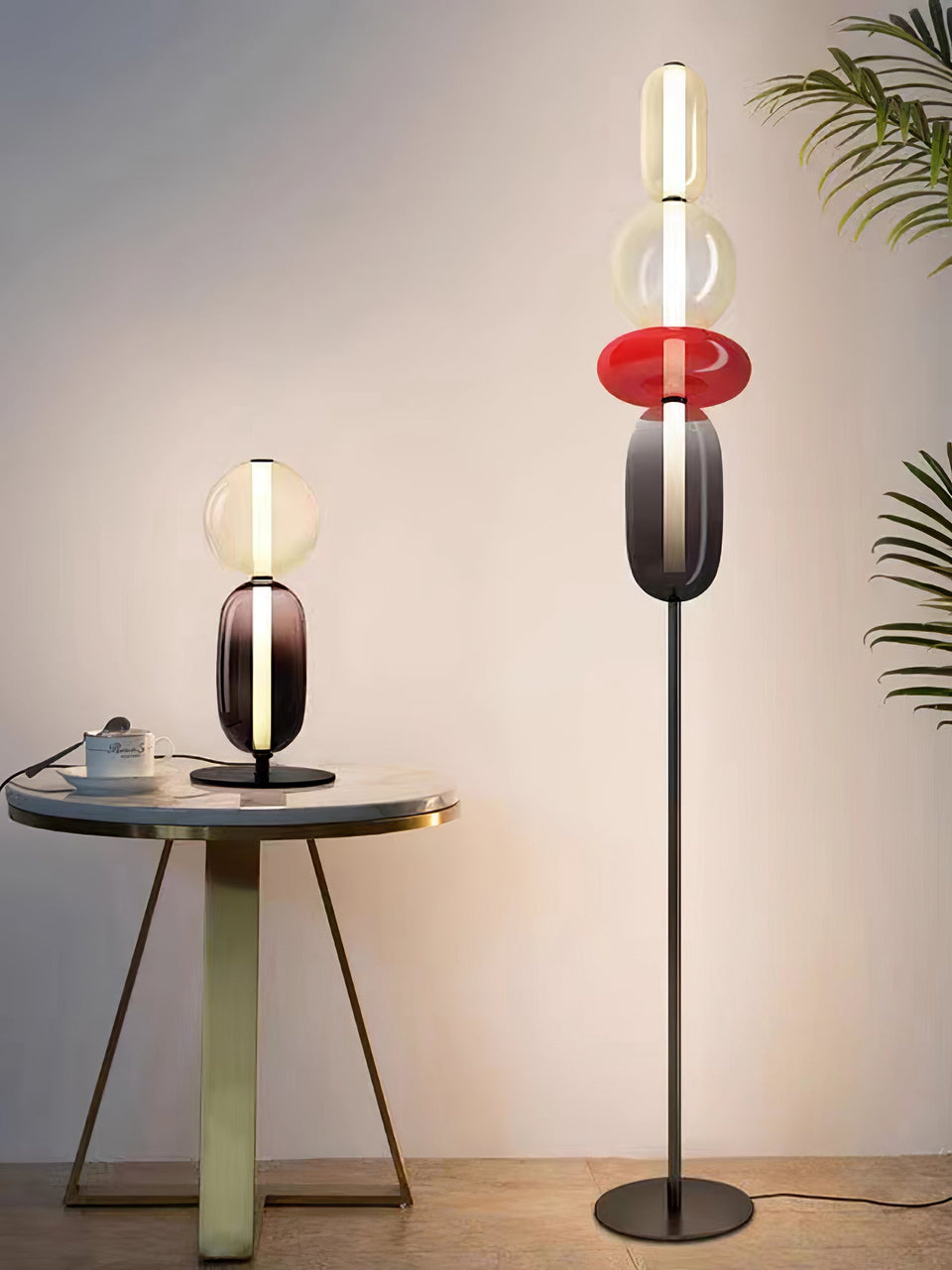 Candied Glass Floor Lamp-Lighting > Floor Lamps-casanuva-casanuva