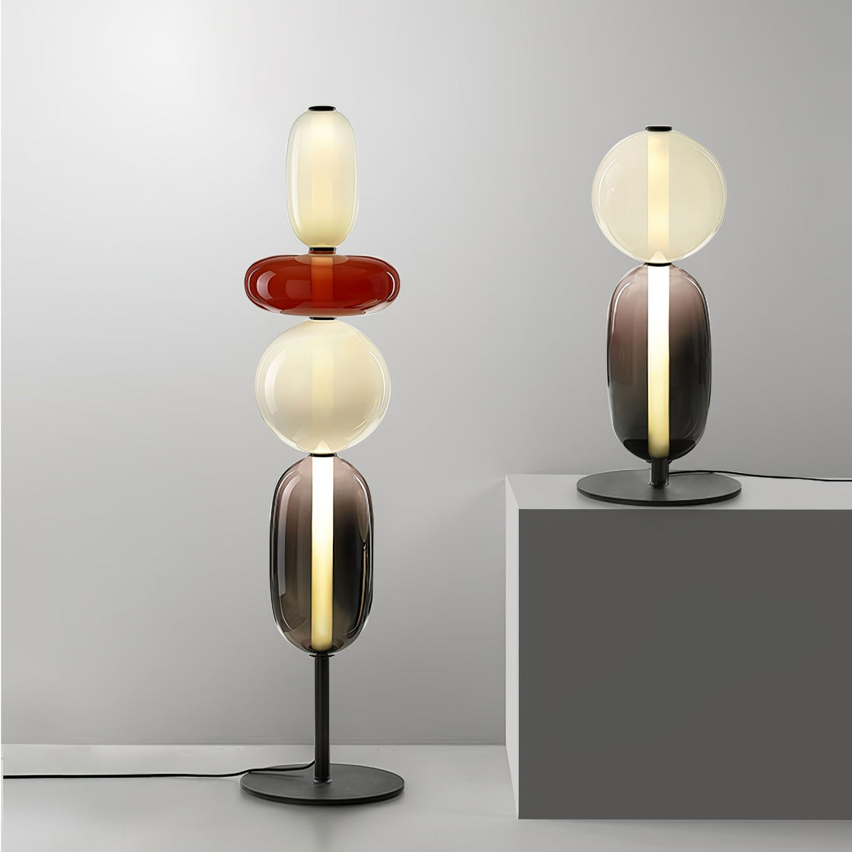 Candied Glass Floor Lamp-Lighting > Floor Lamps-casanuva-casanuva