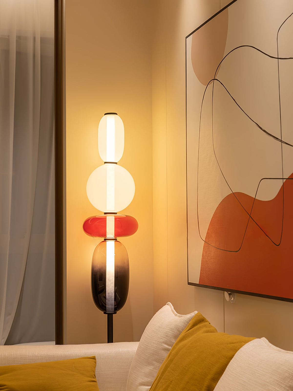 Candied Glass Floor Lamp-Lighting > Floor Lamps-casanuva-casanuva