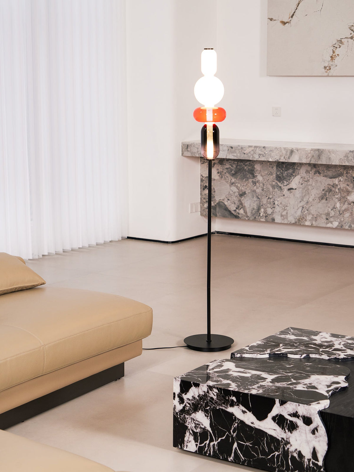 Candied Glass Floor Lamp-Lighting > Floor Lamps-casanuva-casanuva