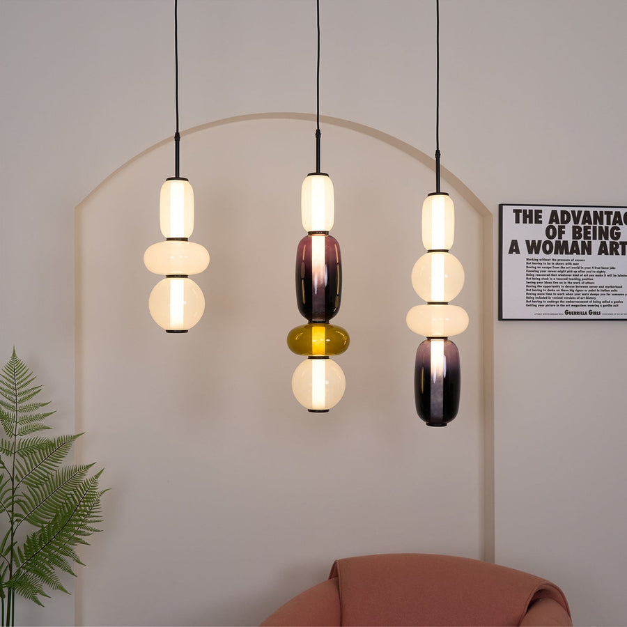 Candied Glass Pendant Light Fixture-Lighting > Pendant Lights-casanuva-casanuva