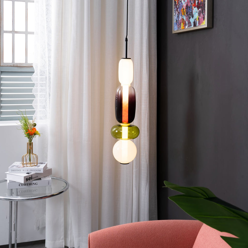 Candied Glass Pendant Light Fixture-Lighting > Pendant Lights-casanuva-casanuva
