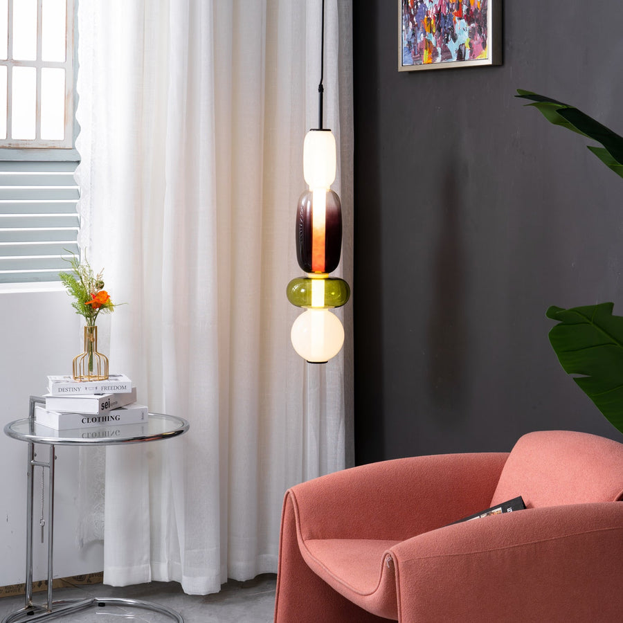 Candied Glass Pendant Light Fixture-Lighting > Pendant Lights-casanuva-casanuva