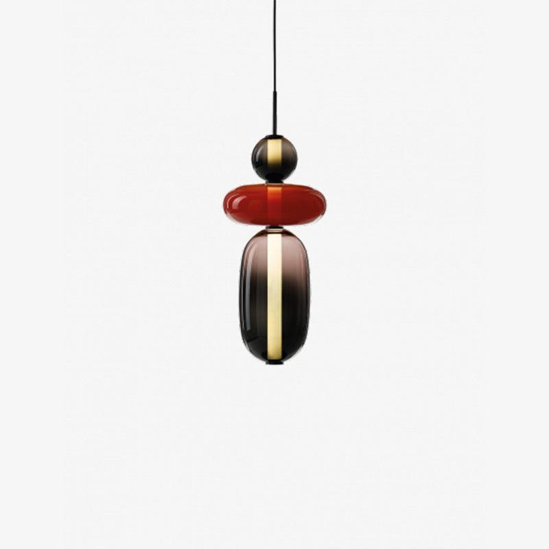 Candied Glass Pendant Light Fixture-Lighting > Pendant Lights-casanuva-18cmx54.5cm-Warm Light-Colorful-casanuva
